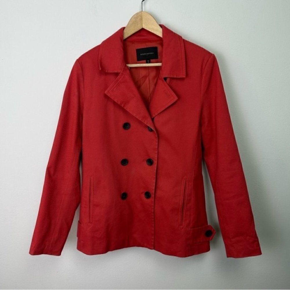 BANANA Republic Red Double Breasted Jacket Medium